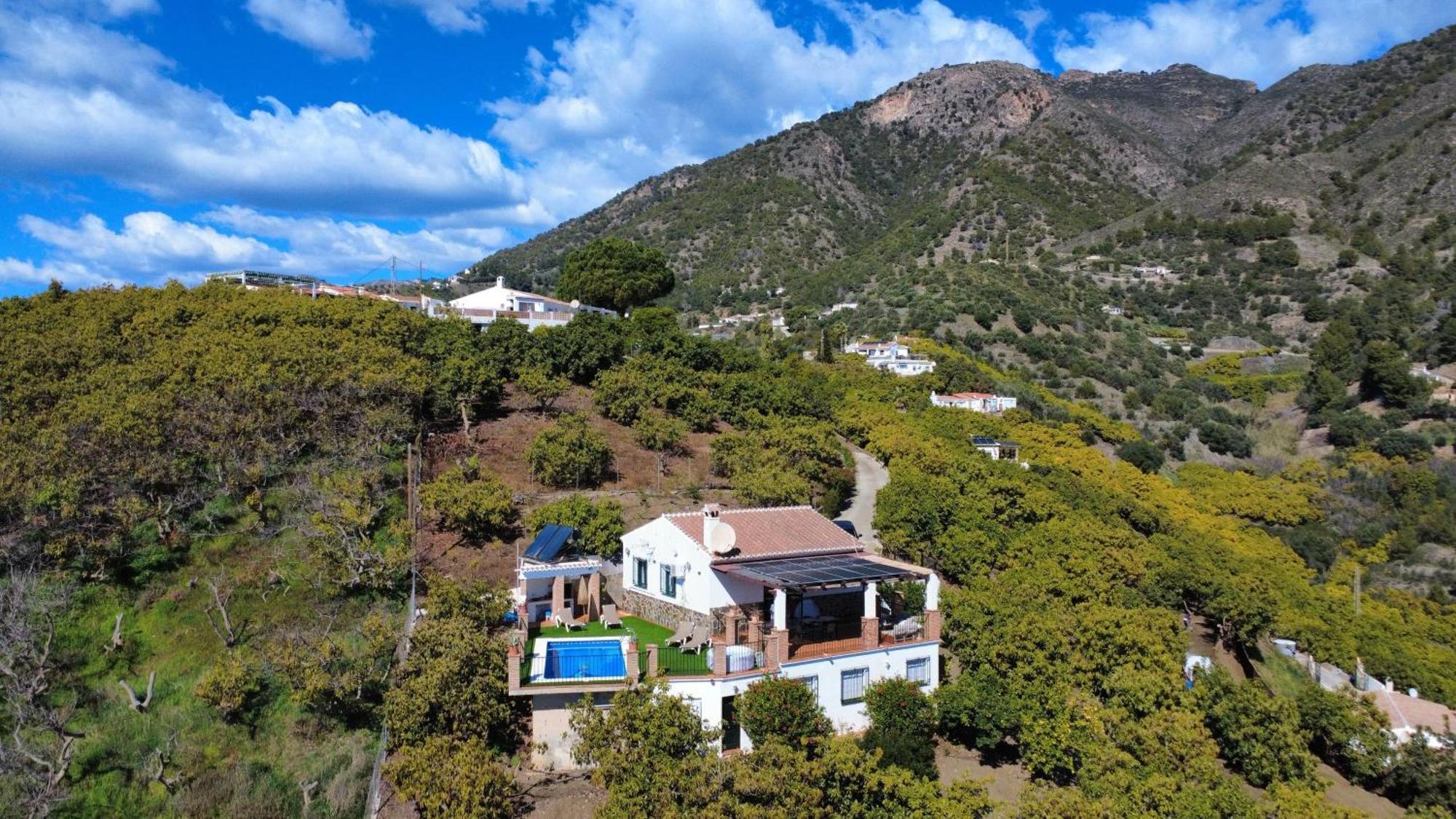 Villa En Frigiliana Con Piscina, Jacuzzi Y Espectaculares Vistas Exterior foto